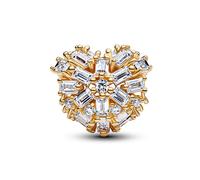Pandora Charm Funkelndes Herz 764240C01 – Gelbgold-Vergoldung – Zirkonia