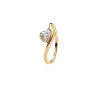 Pandora 163660C01-48 Wellenherz Gelbgold verg. Ring & Zirkonia Gr. 48