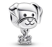 PANDORA Hund mit Knochen-Anhänger aus Sterling-Silber - 792254C01