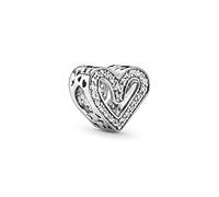 Charm - Funkelndes Freihand-Herz - Pandora Silberfarben 94966/70X