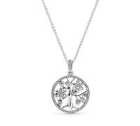 PANDORA Kette "Familien Stammbaum" Silber Zirkonia 390384CZ-80