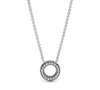 PANDORA Kette mit Anhänger "Hearts of PANDORA Necklace" Silber Zirkonia 397436CZ-45