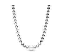 Pandora 393176C01-45 - Zuchtperle & Kugeln Collier-Halskette - Silber - Steinmix Weiß - 45 cm