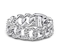 PANDORA Kettenring für Damen Silber Pavé 193557C01-64