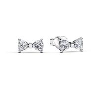 Pandora Timeless Funkelnde Kleine Schleife Ohrringe aus Sterling Silber mit Zirkonia, 293542C01