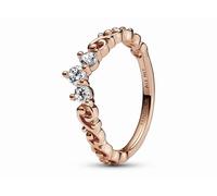 PANDORA Moments Königlicher Wirbel Diadem-Ring in der Farbe Roségold aus rosévergoldeten Metalllegierung in der Größe 60, 182232C01-60