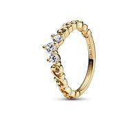 Pandora Schmuck 162232C01 Damenring Edle Tiara mit Wirbel Goldfarben 56/17.8