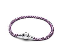 Pandora Kordel-Kastenkette-Armband Lila aus Sterling-Silber - 593816C03
