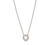 PANDORA Kreis in Pavé Halskette 387436C01-45 Sterling Silber Frau