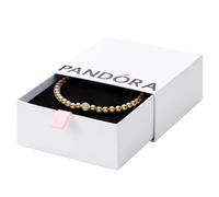 Pandora Schmuck 568342C01 Damen-Armband Beads & Pavé Goldfarben 19 cm