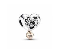 Pandora - Love You Best Friend Herz-Charm - 782243C00 - 585 RoségoldVerg. + Silber