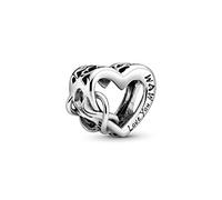 Pandora „Love You Mum“ Unendlichkeits-Herz Charm Sterling-Silber 9,4 x 11,4 x 12,6 mm (T/H/B)