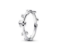 PANDORA Marvel Guardians of the Galaxy Groot Blatt Ring aus Sterling-Silber mit Cubic Zirkonia in der Farbe Silber, Marvel X PANDORA Kollektion, Gr.56, 192566C01-56