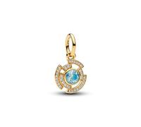 Pandora 764216C01 - Marvel Iron Man Arc Reaktor Charm - Gelbgold Vergoldung - Emaille Zirkonia Grün
