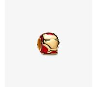 Pandora 764213C01 - Marvel Iron Man Helm Charm - Gelbgold Vergoldung - Emaille Rot