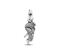 PANDORA Marvel Spider-Man Pavé-Anhänger aus Sterling-Silber mit Cubic Zirkonia Steinen verziert, aus der Marvel x Collection, kompatibel Moments Armbändern, 392353C01