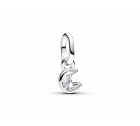 Pandora ME 793364C01 Funkelnder Mond Mini-Charm-Anhänger - Sterling Silber - Zirkonia klar