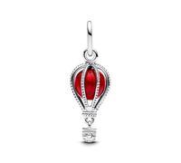 Pandora 798064C01 - Heißluftballon aus Silber & rotem Muranoglas als Anhänger