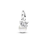 Pandora ME 793108C01 - Amor Mini-Charm-Anhänger - Sterling Silber - Zuchtperle Weiß