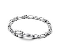 PANDORA ME Aufklappbare Ovale Gliederketten-Armband aus Sterling Silber, Kompatibel ME, Größe: 23cm, 594678C00-5