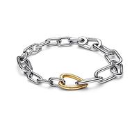PANDORA ME Bicolor Herz-Link-Armband aus Sterlingsilber in der Farbe Silber-Gold, Kompatibel mit PANDORA ME Armbänder, Länge: 20cm, 562527C00-4