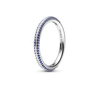 PANDORA ME Blauer Pavé-Ring aus Sterling-Silber mit Cubic Zirkonia, Gr. 50, 199679C03-50