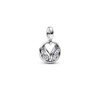 PANDORA ME Brennende Flügel Mini-Dangle aus Sterling-Silber mit Cubic Zirkonia, Ausschließlich Kompatibel ME, Höhe: 8,6mm, 792296C01