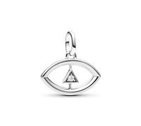 Pandora ME 793372C01 Evil Eye Medaillon-Charm - Sterling Silber - Zirkonia klar
