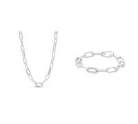 PANDORA ME Linkkette 45cm & Armband 17,5cm aus Sterling-Silber, Kompatibel mit ME Armbändern, 599588C00-3