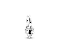 Pandora ME 793086C01 - Schlüsselloch Herz Mini-Charm-Anhänger - Sterling Silber - Zirkonia Schwarz