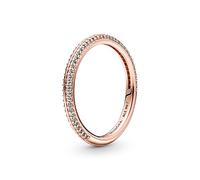 Pandora ME Pavé-Ring, 14-karätig Roségold-vergoldet, mit klarem Cubic Zirkonia