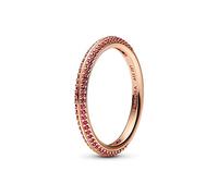 Pandora 189679C02 Ring für Damen Roségoldfarben Pavé Rot 54/17.2
