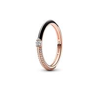 PANDORA ME Pavé & Black Dual Ring 182528C01-50