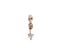PANDORA ME Pfeil der Liebe Mini-Dangle aus Sterlingsilber mit Zirkonia in der Farbe Roségold, Kompatibel mit PANDORA ME Armbänder, 782466C01