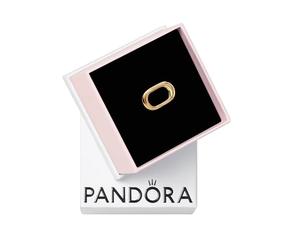 PANDORA ME Rechteckiger Aufklappbarer Link aus Sterling Silber mit vergoldeter Metalllegierung, Kompatibel ME Armbändern, 763033C00