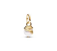Pandora Mini-Charm-Anhänger Schlangen Perlmutt – Sterling Silber, vergoldet, Zirkonia, 763375C01