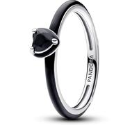 Pandora 193088C01 Damering Silber Schwarzes Chakra Herz 52/16.6