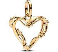 PANDORA Anhänger Goldfarben Herz mit Stacheldraht 762526C00