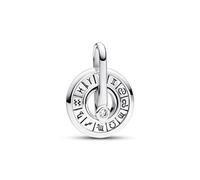 Pandora ME 793038C01 Charms - Sternzeichen-Rad-Medaillon-Charm - Sterling Silber - Zirkonia