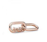 Pandora ME Styling Wort-Link Love mit 14 Karat rosévergoldeter Metalllegierung; nur kompatibel mit Pandora Me Armbändern