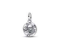 Pandora Me 794089C01 - Totenkopf Medaillon-Charm - Sterling Silber - Zirkonia - CARPE DIEM