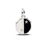 PANDORA ME Yin & Yang Charm-Anhänger aus Sterling Silber mit Zirkonia, Kompatibel Moments, 793688C01