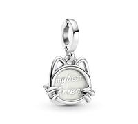 Pandora Charm Anhänger - 799329C01 - Cat Silber Anhänger mit schimmernder Emaille