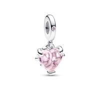 Pandora Schmuck 792654C01 Charm-Anhänger Pinkfarbener Familienbaum & Herz