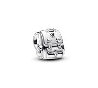 PANDORA Moments Abenteuer-Rucksack Charm aus Sterling Silber, Kompatibel Moments Armbändern, 793351C00