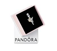 PANDORA Moments Amor Charm-Anhänger aus Sterling Silber mit vergoldeter Metalllegierung, Kompatibel Moments und ME, 763663C00