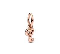 Pandora Moments Anhänger, Buchstaben-Charms, 14-karätig Roségold-vergoldet, mit klarem Cubic Zirkonia