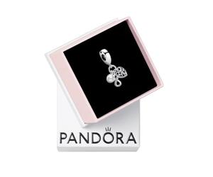 Pandora Moments Anhänger Ewigkeit, Scheibe und Herz, Sterlingsilber, mit klarem Cubic Zirkonia
