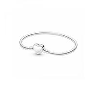 Pandora 599206C00-17 Armband - gewölbtes Herz als Verschluss - 17 cm - Silber