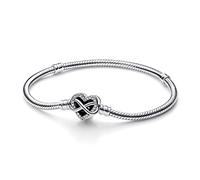 Pandora 592645C01 Damenarmband Silber Funkelndes Unendlichkeits-Herz 17 cm